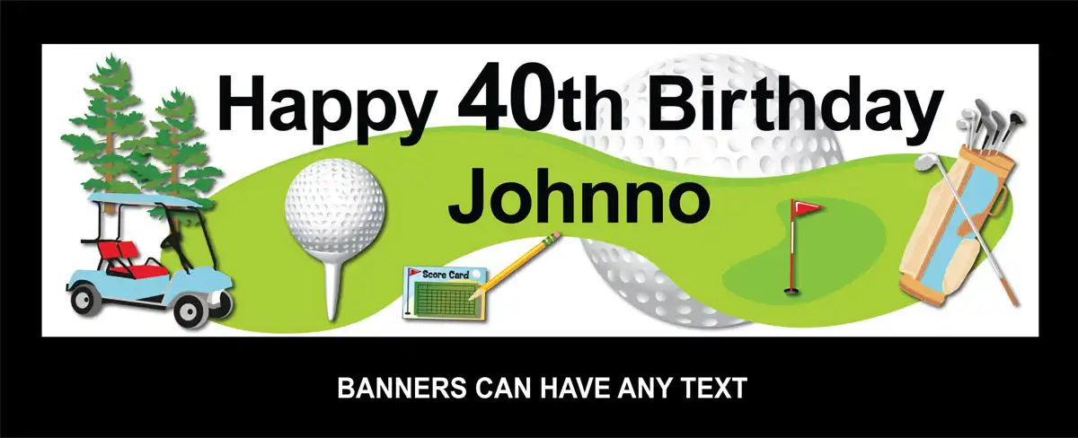 Party Banner - Golf Theme