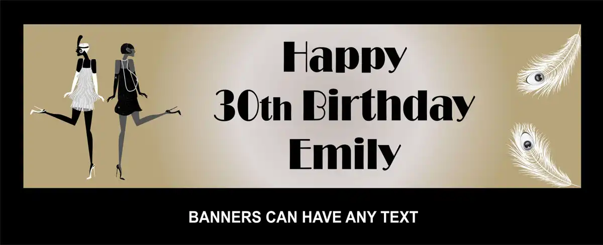 Party Banners Flappers Theme