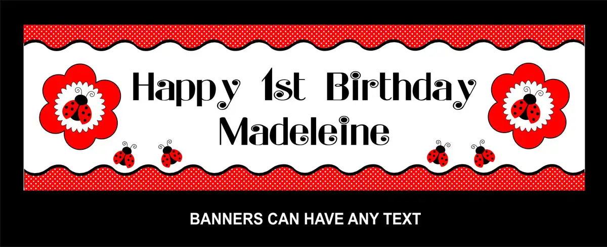 Ladybird Party Banner Theme