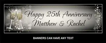 Party Banner - 25th Wedding Anniversary