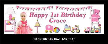 Party Banner - Girls Toys & Teddy