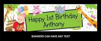 Party Banner - Jungle Animals Theme
