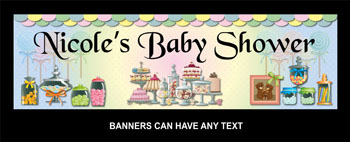 Baby Gender Reveal Tea Party Banner