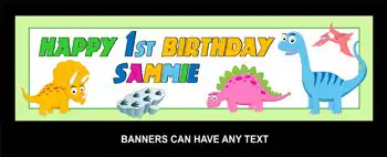 Party Banner Dinosaur Theme