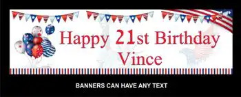 Party Banners 4 July Independance USA
